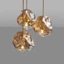 Loft Industry Modern - Glass Stone Pendant